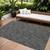 9' X 12' Black And Ivory Geometric Washable Indoor Outdoor Area Rug Transitional Style - Black, Ivory Color