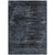 9' X 12' Charcoal And Gray Floral Washable Indoor Outdoor Area Rug