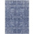 8' X 10' Navy Blue And Sky Blue Oriental Washable Indoor Outdoor Area Rug