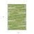 9' X 12' Green And Ivory Striped Washable Indoor Outdoor Area Rug Transitional Style - Green, Ivory Color