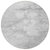 8' Silver Gray And Ivory Round Abstract Washable Indoor Outdoor Area Rug