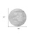 8' Silver Gray And Ivory Round Abstract Washable Indoor Outdoor Area Rug