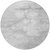 8' Silver Gray And Ivory Round Abstract Washable Indoor Outdoor Area Rug