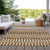 10' X 14' Terra Cotta Beige And Red Southwestern Washable Indoor Outdoor Area Rug