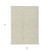 9' X 12' Ivory And Beige Floral Washable Indoor Outdoor Area Rug