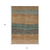 10' X 14' Terra Cotta Copper And Beige Striped Washable Indoor Outdoor Area Rug
