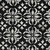 9' X 12' Black And Ivory Floral Washable Indoor Outdoor Area Rug