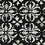 9' X 12' Black And Ivory Floral Washable Indoor Outdoor Area Rug