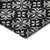 9' X 12' Black And Ivory Floral Washable Indoor Outdoor Area Rug