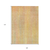9' X 12' Yellow and Orange Striped Washable Non Skid Indoor Outdoor Area Rug