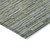 8' X 10' Olive Green And Gray Striped Washable Indoor Outdoor Area Rug