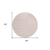 8' Pink And Gray Round Geometric Washable Indoor Outdoor Area Rug