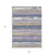 9' X 12' Purple Ivory And Beige Striped Washable Indoor Outdoor Area Rug