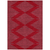 10' X 14' Red And Gray Geometric Washable Indoor Outdoor Area Rug