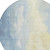 8' Denim Blue And Beige Round Abstract Washable Indoor Outdoor Area Rug