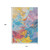10' X 14' Blue Yellow Pink And Orange Abstract Washable Indoor Outdoor Area Rug