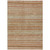 8' X 10' Terra Cotta And Rust Striped Washable Indoor Outdoor Area Rug