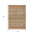 8' X 10' Terra Cotta And Rust Striped Washable Indoor Outdoor Area Rug