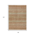 8' X 10' Terra Cotta And Rust Striped Washable Indoor Outdoor Area Rug