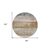 8' Beige Brown And Gray Round Abstract Washable Indoor Outdoor Area Rug