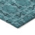10' X 14' Teal Floral Medallion Washable Non Skid Indoor Outdoor Area Rug - Teal Blue