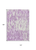 10' X 14' Lavender And Ivory Abstract Washable Indoor Outdoor Area Rug
