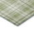 10' X 14' Artichoke Green Brown And Ivory Plaid Washable Indoor Outdoor Area Rug
