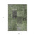 9' X 12' Olive Green And Gray Patchwork Washable Indoor Outdoor Area Rug
