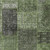 9' X 12' Olive Green And Gray Patchwork Washable Indoor Outdoor Area Rug
