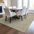 9' X 12' Ivory And Brown Abstract Washable Indoor Outdoor Area Rug