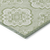 10' X 14' Artichoke Green And Ivory Medallion Washable Indoor Outdoor Area Rug