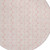 8' Pink And Gray Round Ogee Washable Indoor Outdoor Area Rug