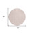 8' Pink And Gray Round Ogee Washable Indoor Outdoor Area Rug