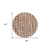 8' Orange And Ivory Round Abstract Washable Indoor Outdoor Area Rug