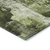 8' X 10' Green Floral Washable Non Skid Indoor Outdoor Area Rug