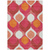 10' X 14' Pink Mauve And Orange Ogee Washable Indoor Outdoor Area Rug