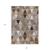 8' X 10' Brown Beige And Khaki Geometric Washable Indoor Outdoor Area Rug