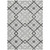 10' X 14' Gray Charcoal And Ivory Geometric Washable Indoor Outdoor Area Rug