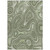 9' X 12' Artichoke Green And Ivory Geometric Washable Indoor Outdoor Area Rug - Artichoke Green, Ivory