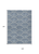 9' X 12' Denim Blue Navy Blue And Ivory Geometric Washable Indoor Outdoor Area Rug