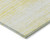 10' X 14' Yellow And Ivory Striped Washable Indoor Outdoor Area Rug