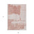 9' X 12' Blush Mauve And Ivory Abstract Washable Indoor Outdoor Area Rug