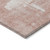 9' X 12' Blush Mauve And Ivory Abstract Washable Indoor Outdoor Area Rug