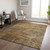 10' X 14' Brown Beige And Taupe Abstract Washable Indoor Outdoor Area Rug