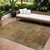10' X 14' Brown Beige And Taupe Abstract Washable Indoor Outdoor Area Rug