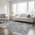 8' X 10' Gray Washable Indoor Outdoor Area Rug