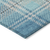 10' X 14' Teal Blue Gray And Brown Plaid Washable Indoor Outdoor Area Rug