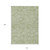 10' X 14' Green And Ivory Floral Washable Indoor Outdoor Area Rug Transitional Style - Green, Ivory Color