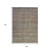 9' X 12' Brown And Denim Blue Striped Washable Indoor Outdoor Area Rug