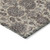 9' X 12' Ivory Taupe And Beige Floral Washable Indoor Outdoor Area Rug